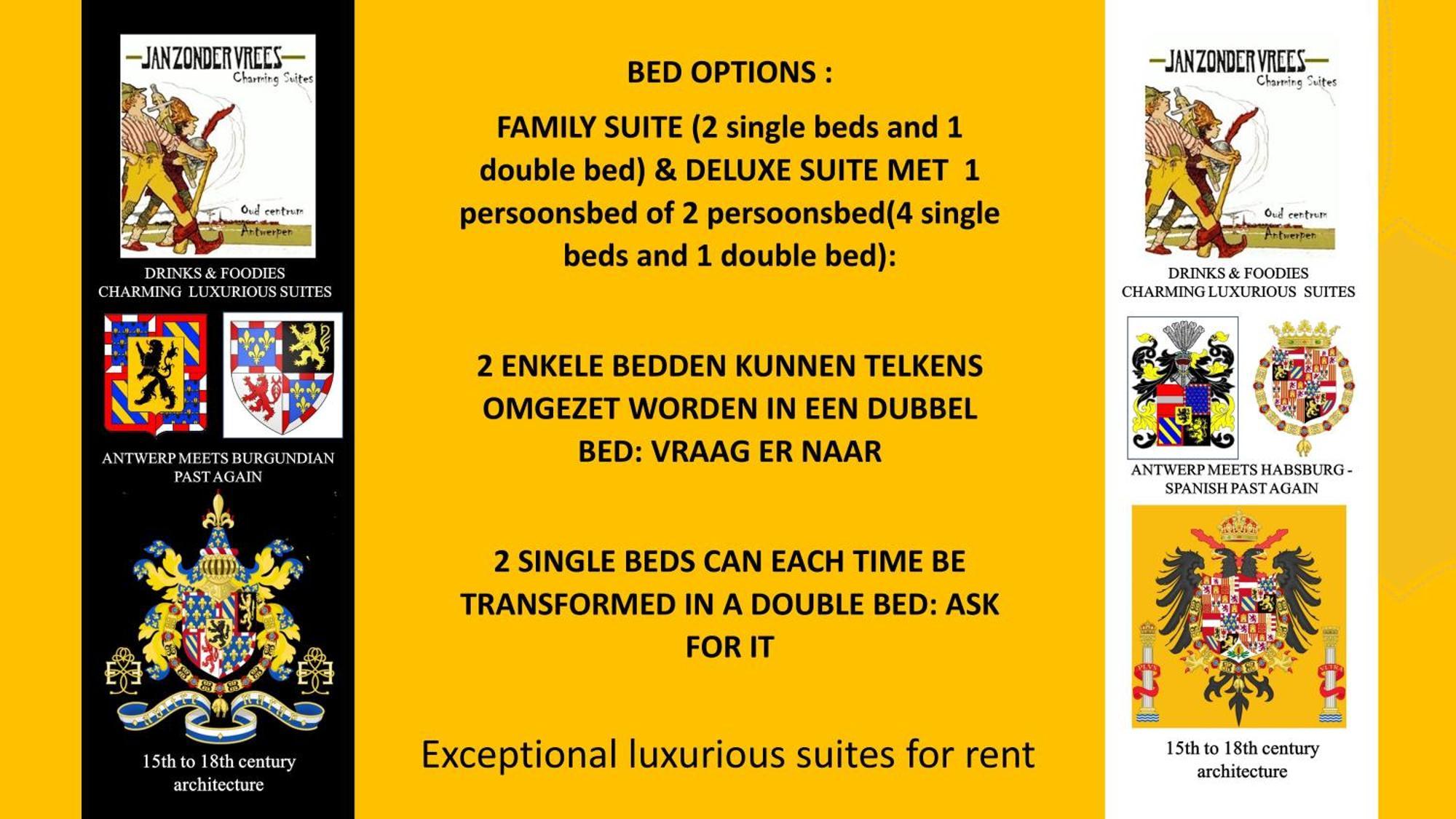 Deluxe Suite double bed or 2 single beds